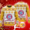 Bayern Munich Big Logo Ugly Snowflakes Reindeer Yellow Sweater AOP Gift For Fans - Bayern Munich Big Logo Ugly Snowflakes Reindeer Yellow Sweater AOP Gift For Fans