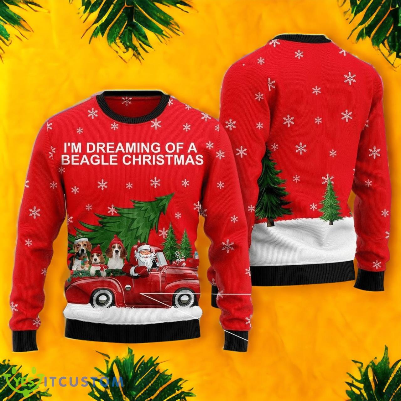 Beagle Ugly Christmas Sweater For Men & Women YesItCustom