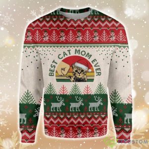 Best Cat Mom Ever Ugly Christmas Sweater Product Photo 1