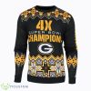 Best Green Bay Packers NFL Super Bowl Full Print Ugly Christmas Sweater Product Photo 1