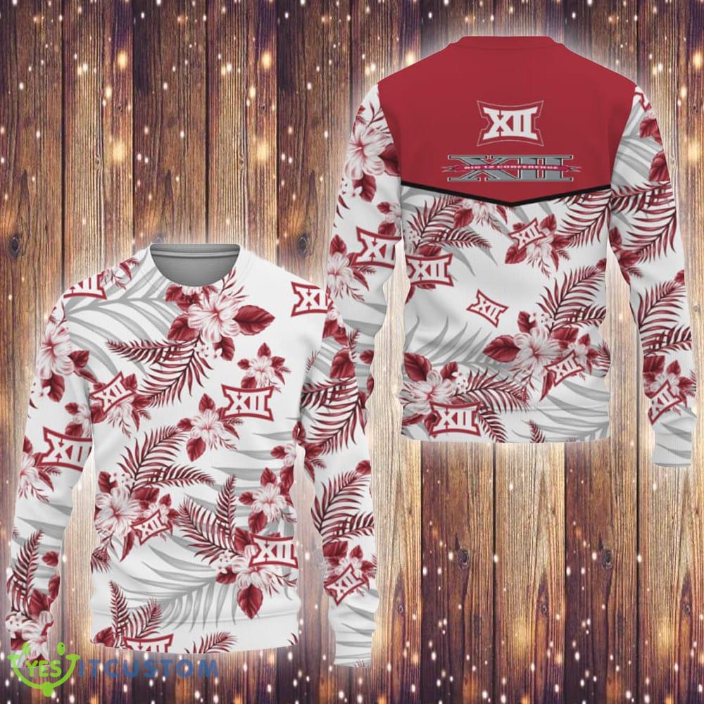 Big 12 Conference Tropical Patterns Club Knitted Xmas 3D Sweater 3 Big 12 Conference Tropical Patterns Club Knitted Xmas 3D Sweater - Big 12 Conference Tropical Patterns Club Knitted Xmas 3D Sweater