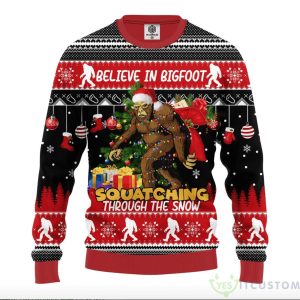Bigfoot AOP Christmas Sweater Product Photo 1