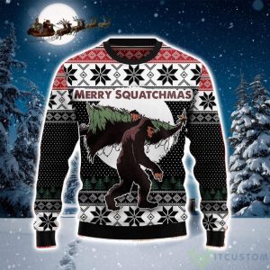 Bigfoot Squatchmas AOP Christmas Sweater 4 Bigfoot Squatchmas AOP Christmas Sweater Product Photo 2