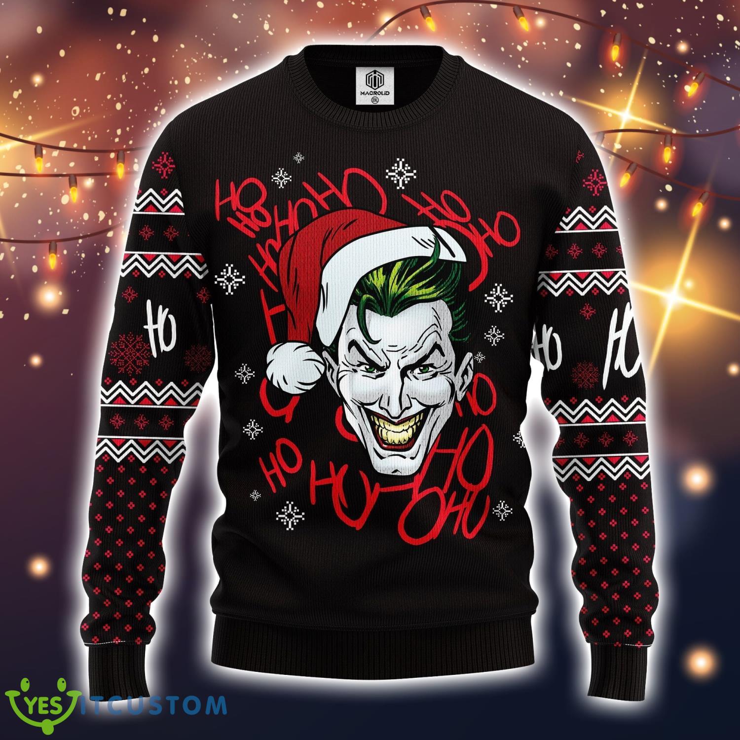 Black Joker Ugly Christmas Sweater Amazing Gift Christmas Gift For Men And Women 5 Black Joker Ugly Christmas Sweater Amazing Gift Christmas Gift For Men And Women Product Photo 1