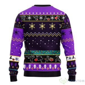 Black Panter AOP Christmas Sweater Pupple 3 Black Panter AOP Christmas Sweater Pupple Product Photo 2