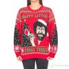 Bob Ross Happy Little Xmas Trees AOP Christmas Sweater Product Photo 1
