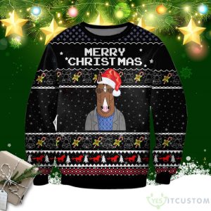 Bojack Horseman Knitting Pattern AOP Christmas Sweater Product Photo 1