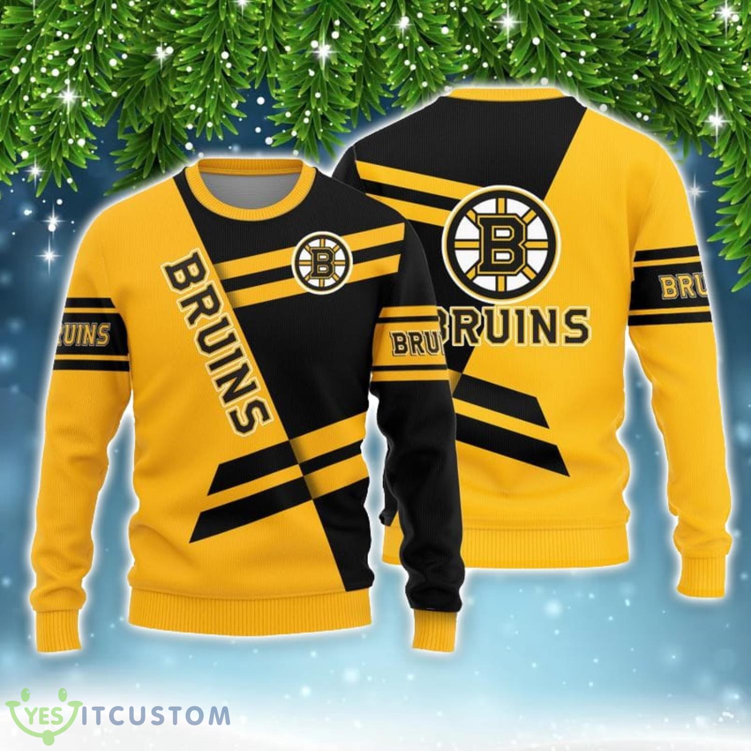 Boston Bruins Basic Pattern Limited Edition All Over Printed 3D Sweater Christmas Gift 3 Boston Bruins Basic Pattern Limited Edition All Over Printed 3D Sweater Christmas Gift Product Photo 1