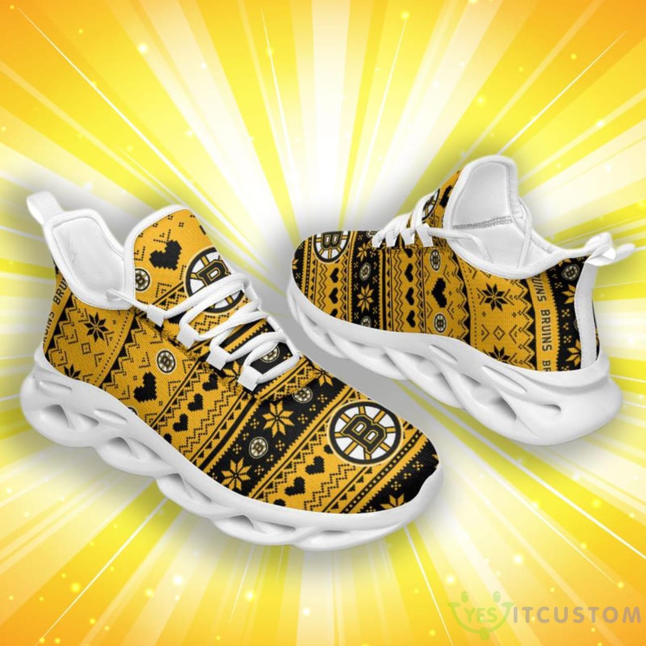 Boston Bruins Christmas Patterns Max Soul Shoes 3 Boston Bruins Christmas Patterns Max Soul Shoes Product Photo 3