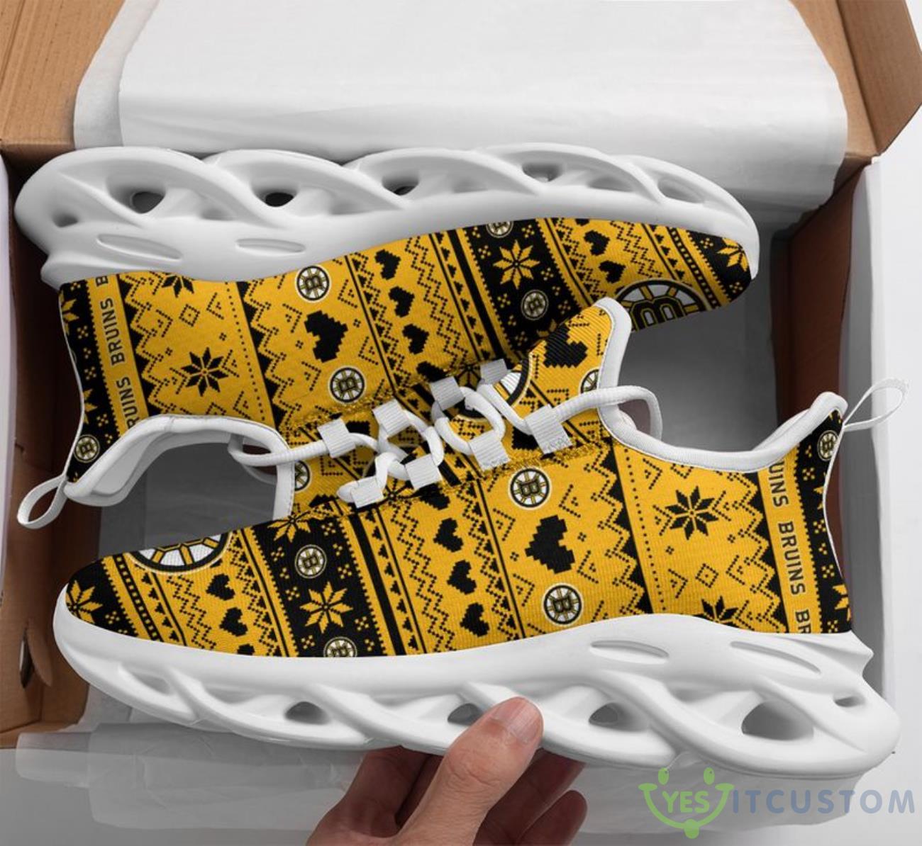 Boston Bruins Christmas Patterns Max Soul Shoes 9 Boston Bruins Christmas Patterns Max Soul Shoes Product Photo 1