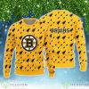 Boston Bruins Christmas Pine Tree Patterns Pattern AOP Sweater Product Photo 1