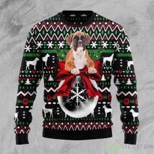 Boxer Xmas Ball AOP Christmas Sweater Product Photo 1
