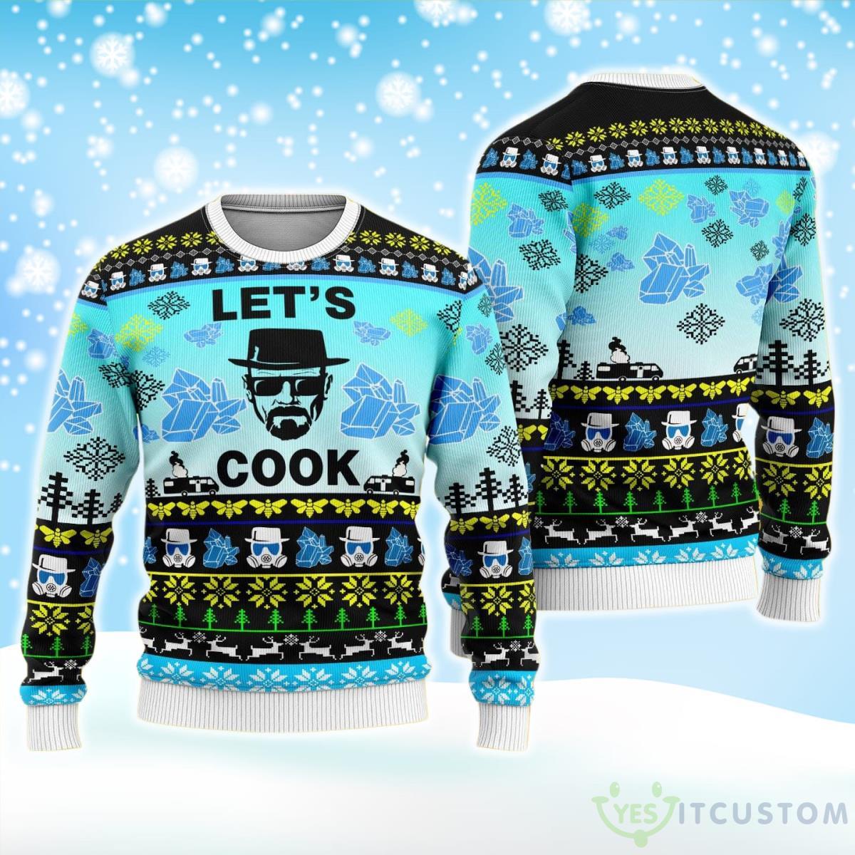 Breaking Bad Let’s Cook 3D Printed Ugly Christmas Sweatshirt 3 Breaking Bad Let’s Cook 3D Printed Ugly Christmas Sweatshirt - Breaking Bad Let’s Cook 3D Printed Ugly Christmas Sweatshirt