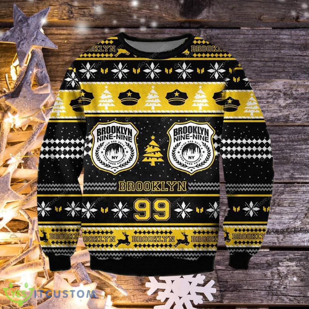 Brooklyn 3D Knitting Pattern Print Ugly Christmas Sweater Special Gift 3 Brooklyn 3D Knitting Pattern Print Ugly Christmas Sweater Special Gift Product Photo 1