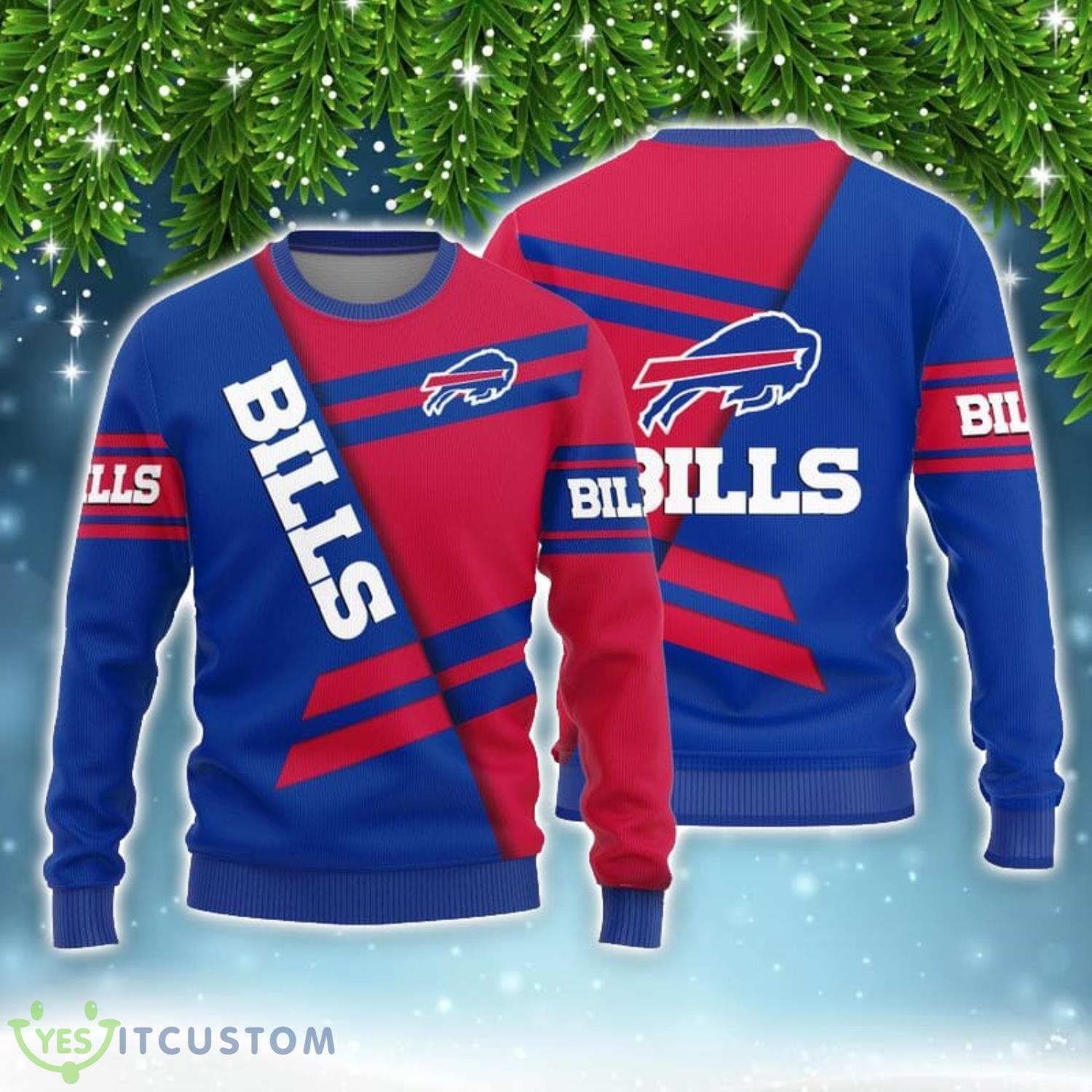 Buffalo Bills Basic Pattern Limited Edition All Over Printed 3D Sweater Christmas Gift 3 Buffalo Bills Basic Pattern Limited Edition All Over Printed 3D Sweater Christmas Gift Product Photo 1