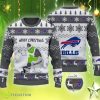 Buffalo Bills Grinch Shitter's Full Toilet Ugly Xmas Grey Sweater - Buffalo Bills Grinch Shitter's Full Toilet Ugly Xmas Grey Sweater