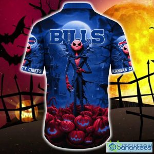 Buffalo Bills Halloween Jack Skellington 3D Hawaiian Shirt For Fans Gift Christmas Men And Women - Buffalo Bills Halloween Jack Hawaii Shirt Trending For This Season_4