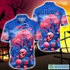 Buffalo Bills Halloween Trending Skull 3D Hawaiian Shirt For Fans Gift Christmas Men And Women - Buffalo Bills Halloween Skull Trending Hawaii Shirt New Arrivals_1