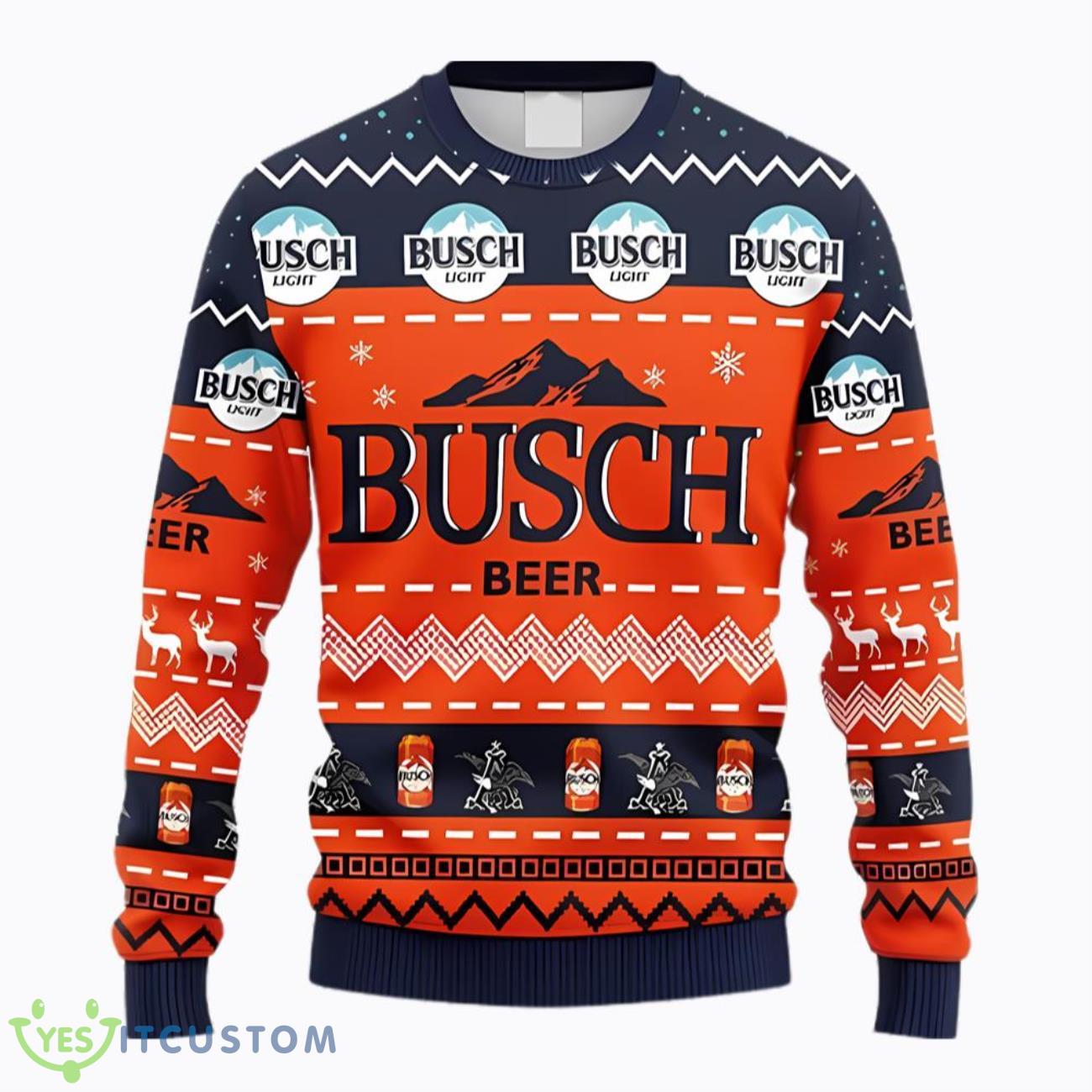 Busch Light Beer Ugly Christmas Sweater YesItCustom