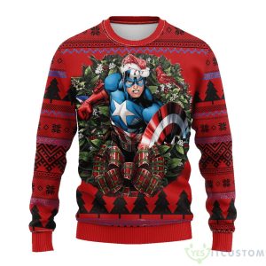 Captain America Noel Mc AOP Christmas Sweater Product Photo 1