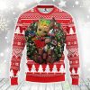 Carolina Hurricanes Groot Hug Christmas Ugly Sweater Christmas Gift Special For Fans Product Photo 1
