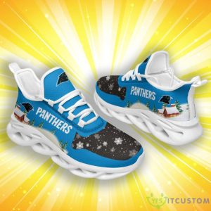 Carolina Panthers Christmas Pattern Print Special Style Max Soul Shoes Product Photo 2