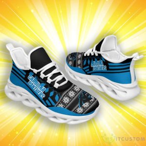 Carolina Panthers Christmas Santa Claus Special Style Max Soul Shoes Product Photo 2