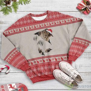 Cat Scratch Ugly Christmas Sweater 3 Cat Scratch Ugly Christmas Sweater - Ugly Christmas Cat Scratch EZ12 2810 All Over Print Sweatshirt_3