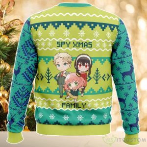 Chibi Spy X Family AOP Christmas Sweater 3 Chibi Spy X Family AOP Christmas Sweater Product Photo 2