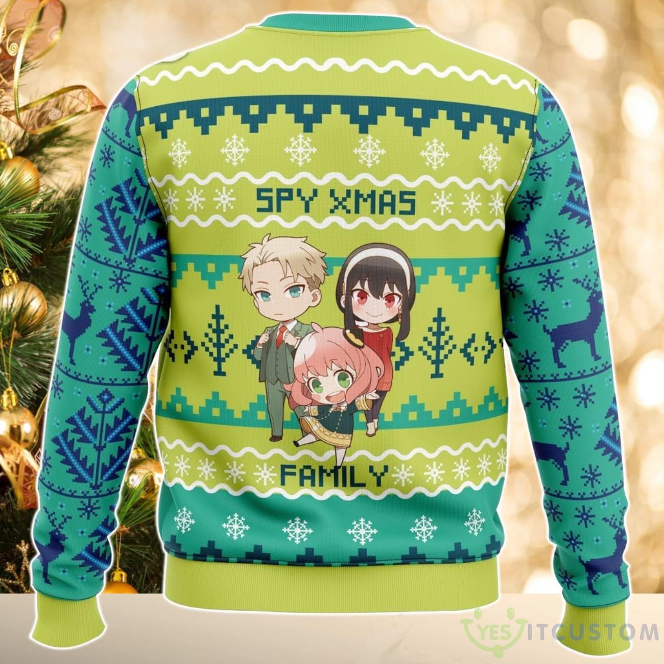 Chibi Spy X Family AOP Christmas Sweater 6 Chibi Spy X Family AOP Christmas Sweater Product Photo 2