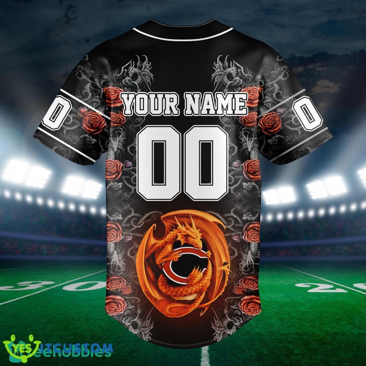 Chicago Bears Custom Name And Number NFL Dragon Jersey Shirt Impressive Gift 3 Chicago Bears Custom Name And Number NFL Dragon Jersey Shirt Impressive Gift Product Photo 3