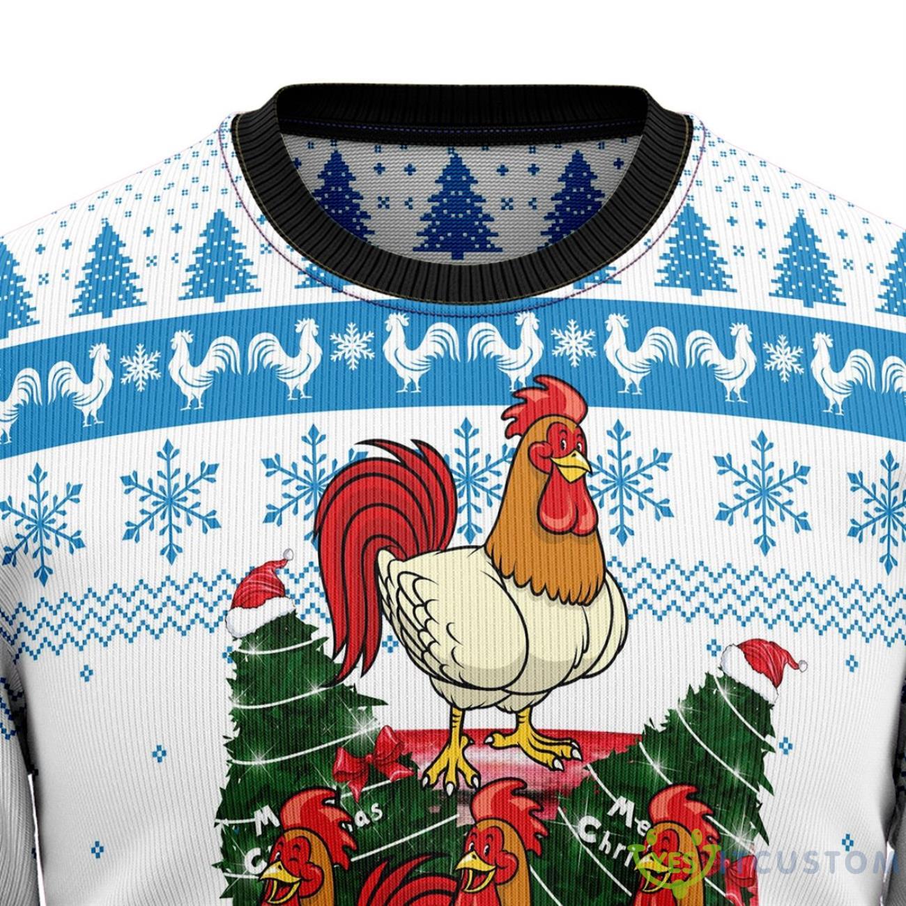 Chicken Life UAOP Christmas Sweater 10 Chicken Life UAOP Christmas Sweater Product Photo 2