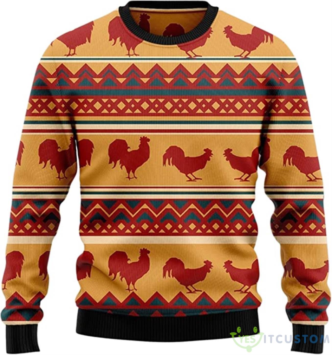 Chicken Ugly Christmas Sweater 3 Chicken Ugly Christmas Sweater Product Photo 1