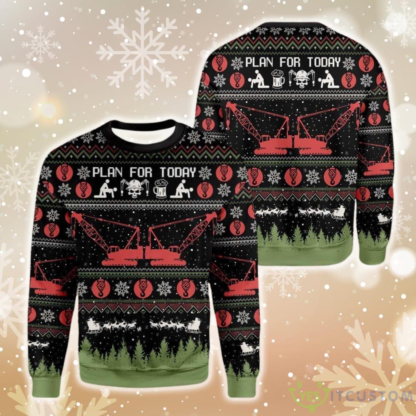 Christian Crane Operator Ugly Christmas Sweater 6 Christian Crane Operator Ugly Christmas Sweater Product Photo 2