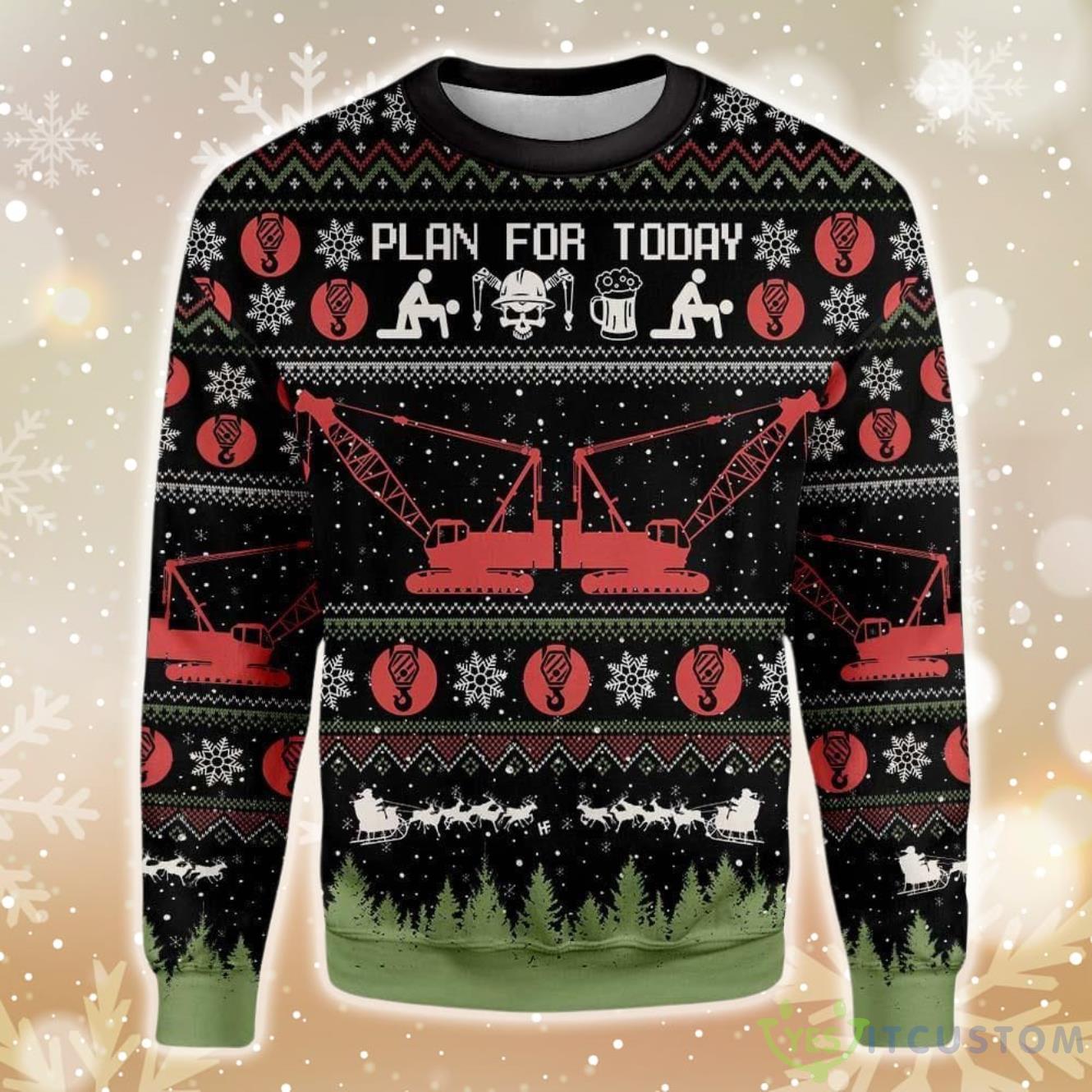 Christian Crane Operator Ugly Christmas Sweater 5 Christian Crane Operator Ugly Christmas Sweater Product Photo 1