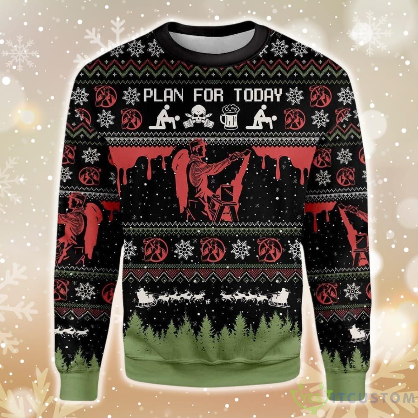 Christian Painter Ugly Christmas Sweater 5 Christian Painter Ugly Christmas Sweater Product Photo 1