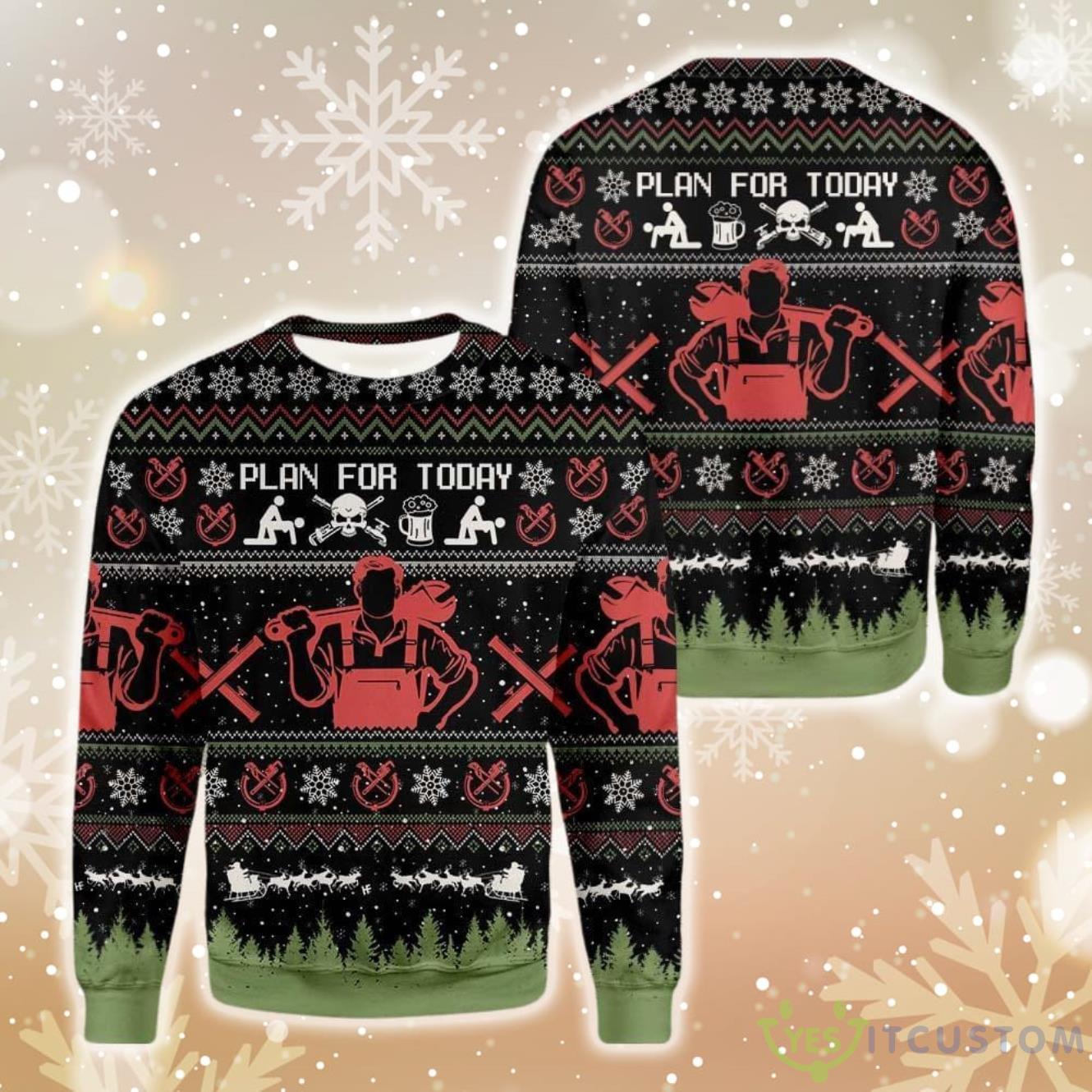 Christian Plumber Ugly Christmas Sweater 6 Christian Plumber Ugly Christmas Sweater Product Photo 2