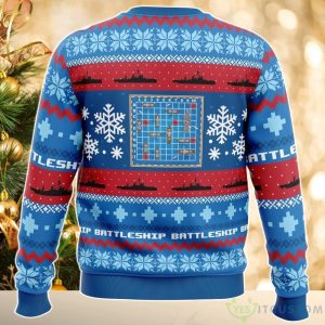 Christmas Battleship Board Games AOP Christmas Sweater Product Photo 2
