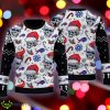 Christmas Buffalo Bills Skull Pattern Candy Cane Black Ugly Sweater - Christmas Buffalo Bills Skull Pattern Candy Cane Black Ugly Sweater