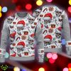 Christmas Cincinnati Bengals Skull Pattern Candy Cane Grey Ugly 3D Sweater - Christmas Cincinnati Bengals Skull Pattern Candy Cane Grey Ugly 3D Sweater