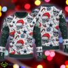 Christmas Dallas Cowboys Skull Pattern Candy Cane Green Knitted Sweater AOP - Christmas Dallas Cowboys Skull Pattern Candy Cane Green Knitted Sweater AOP