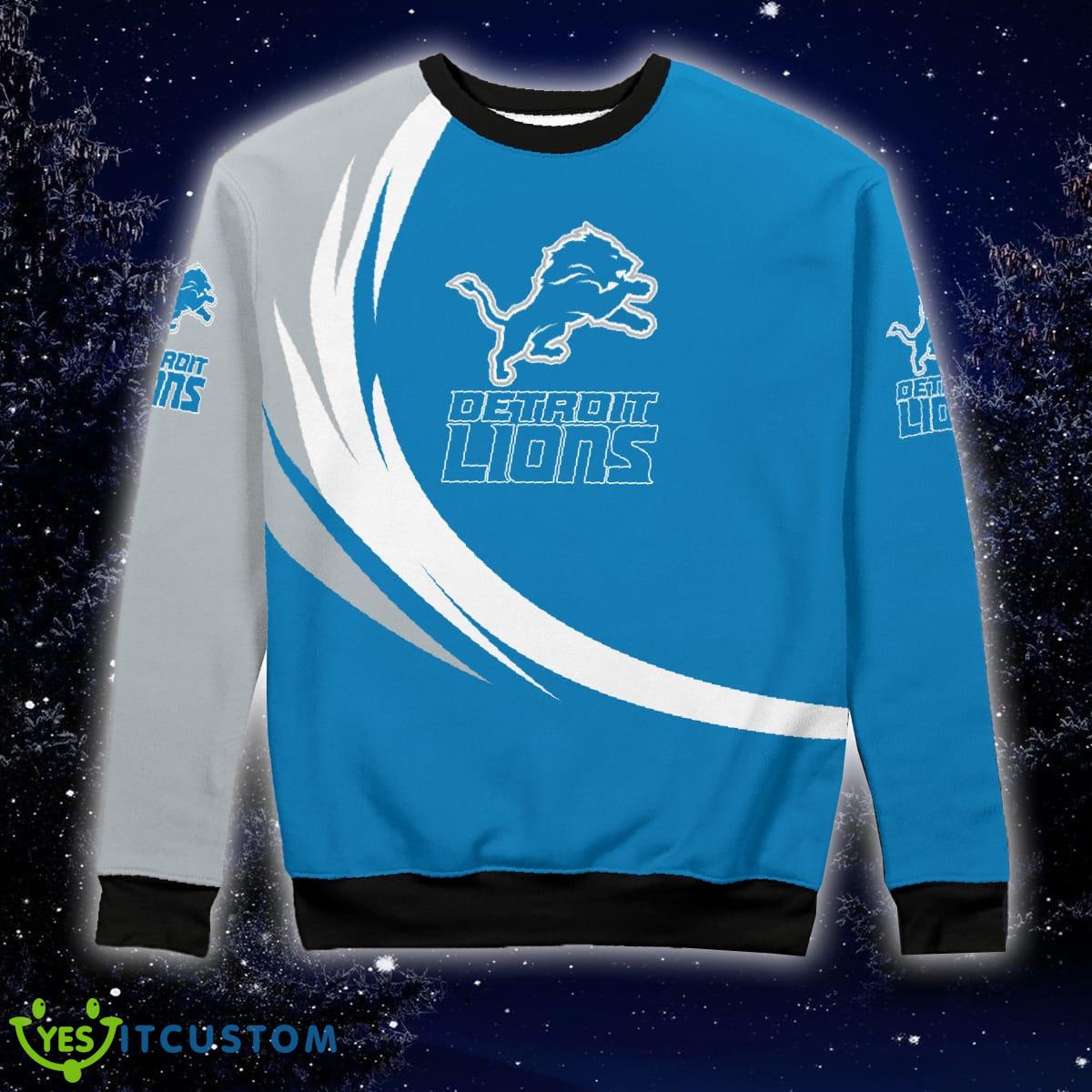 Christmas Detroit Lions Curved Stripes Ugly Sweater Gift Holidays 6 Christmas Detroit Lions Curved Stripes Ugly Sweater Gift Holidays - Detroit Lions Curved Stripes Christmas Knitted Sweater Photo 5