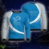 Christmas Detroit Lions Curved Stripes Ugly Sweater Gift Holidays - Detroit Lions Curved Stripes Christmas Knitted Sweater Photo 1