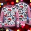 Christmas Indianapolis Colts Skull Pattern Candy Cane Pink Knitted Sweater - Christmas Indianapolis Colts Skull Pattern Candy Cane Pink Knitted Sweater
