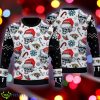 Christmas Jacksonville Jaguars Skull Pattern Candy Cane Black Knitted Sweater AOP - Christmas Jacksonville Jaguars Skull Pattern Candy Cane Black Knitted Sweater AOP