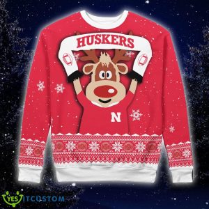 Christmas Nebraska Cornhuskers Funny Ugly 3D Sweater Gift Holidays - Nebraska Cornhuskers Funny Christmas Knitted Sweater Photo 5