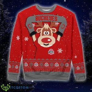 Christmas Ohio State Buckeyes Funny Knitted 3D Sweater For Fans - Ohio State Buckeyes Funny Christmas Knitted Sweater Photo 5