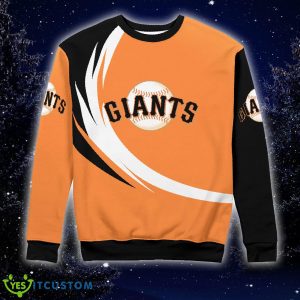 Christmas San Francisco Giants Curved Stripes Knitted 3D Sweater For Fans - San Francisco Giants Curved Stripes Christmas Knitted Sweater Photo 5