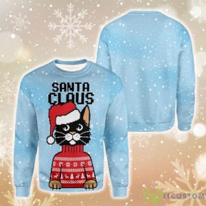 Christmas Santa Claus Cat Ugly Christmas Sweater 3 Christmas Santa Claus Cat Ugly Christmas Sweater Product Photo 2