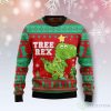 Christmas Silly T-Rex Dinosaur Cartoon Tree-Rex Ugly Sweater Product Photo 1